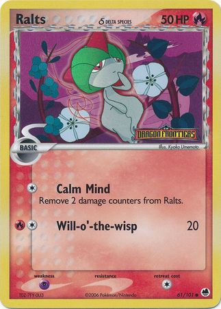 Ralts (61/101) (Delta Species) (Stamped) [EX: Dragon Frontiers] | Mindsight Gaming