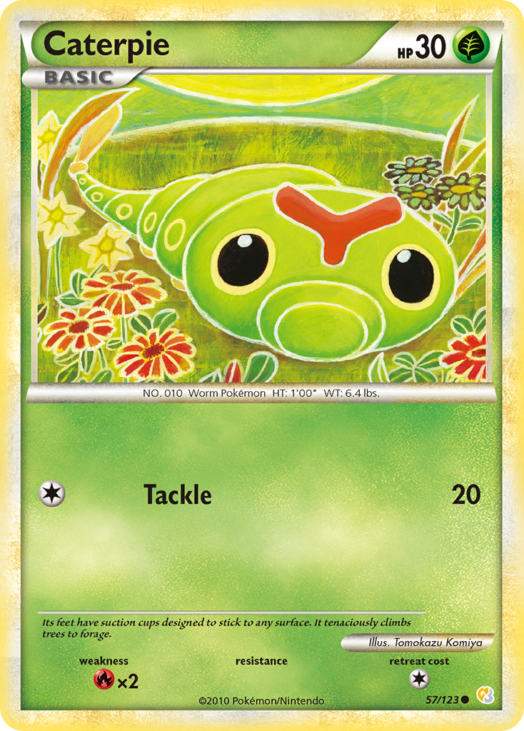 Caterpie (57/123) [HeartGold & SoulSilver: Base Set] | Mindsight Gaming