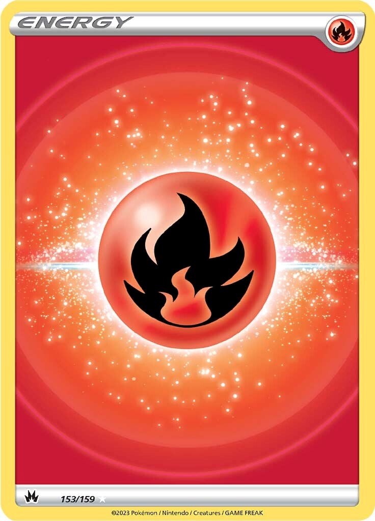 Fire Energy (153/159) (Texture Full Art) [Sword & Shield: Crown Zenith] | Mindsight Gaming