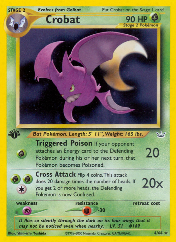 Crobat (4/64) [Neo Revelation 1st Edition] | Mindsight Gaming