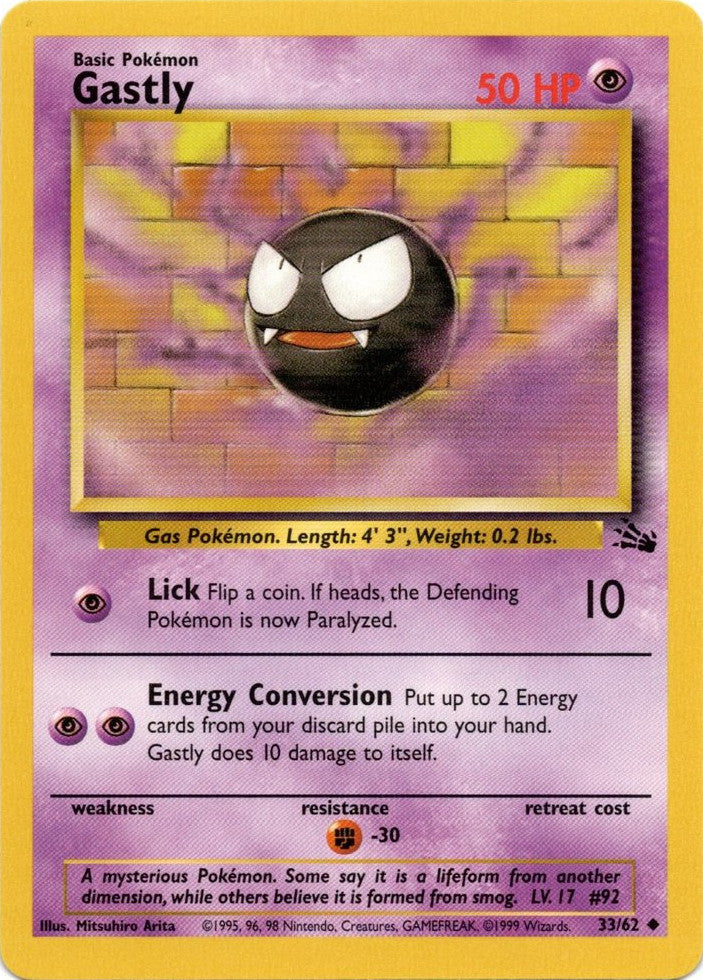 Gastly (33/62) [Fossil Unlimited] | Mindsight Gaming