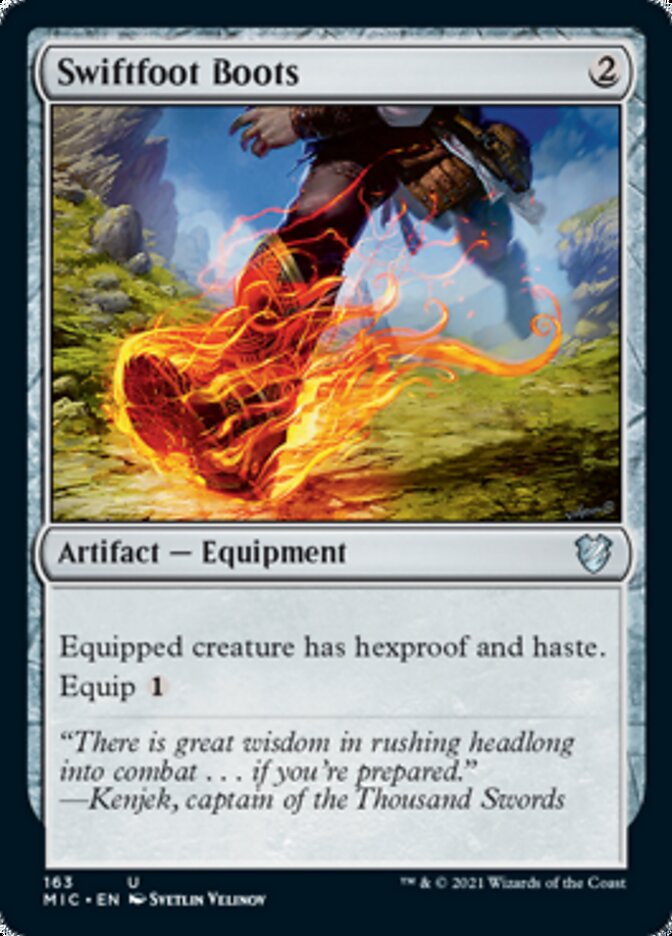 Swiftfoot Boots [Innistrad: Midnight Hunt Commander] | Mindsight Gaming