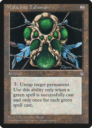 Malachite Talisman [Ice Age] | Mindsight Gaming