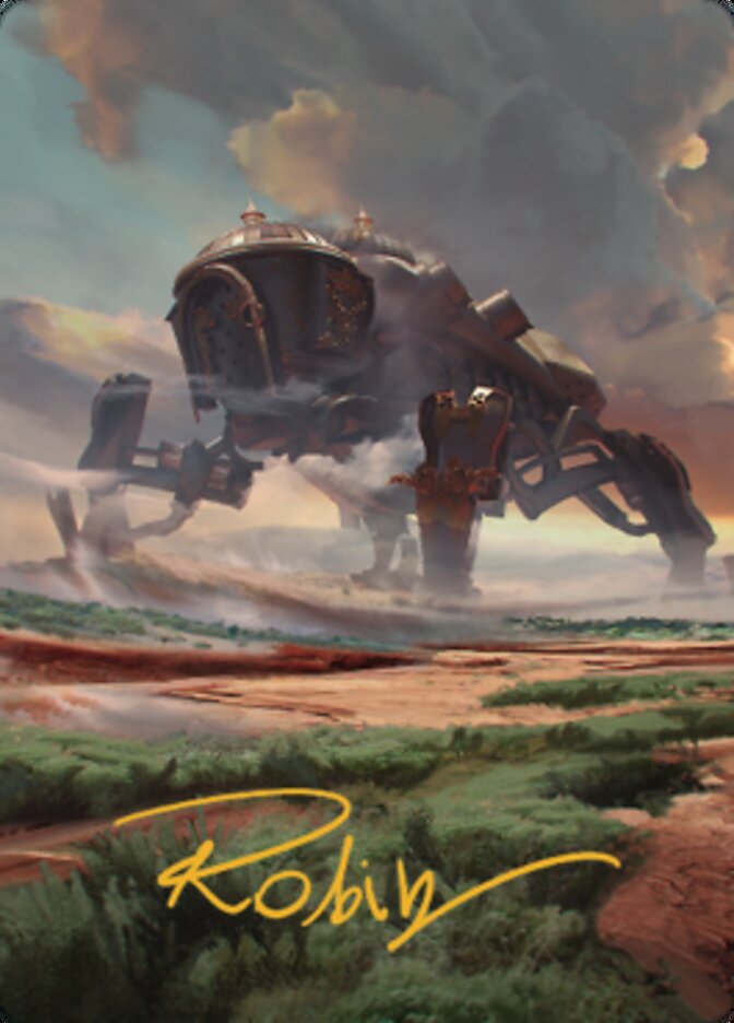 Plains (2) Art Card (Gold-Stamped Signature) [The Brothers' War Art Series] | Mindsight Gaming