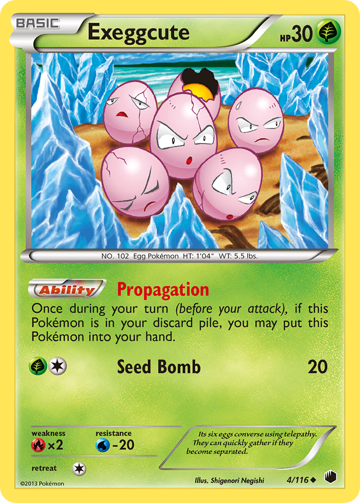 Exeggcute (4/116) [Black & White: Plasma Freeze] | Mindsight Gaming