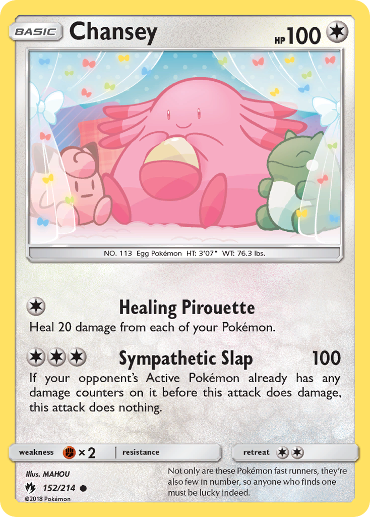 Chansey (152/214) [Sun & Moon: Lost Thunder] | Mindsight Gaming