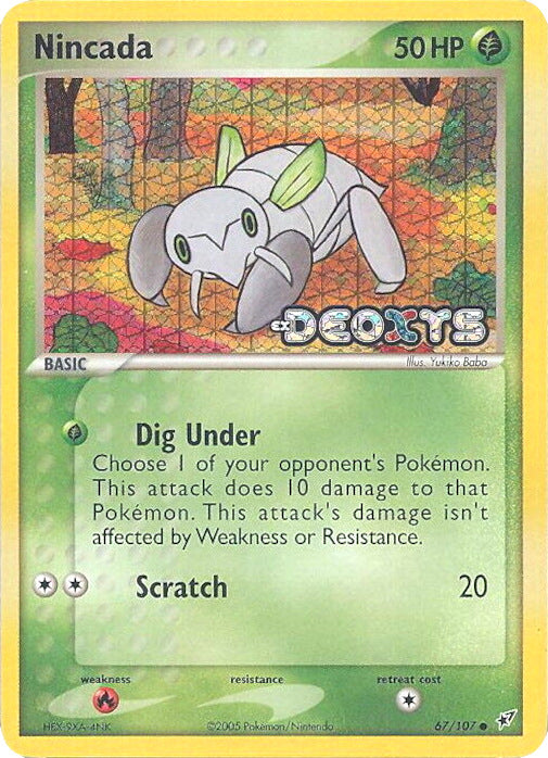 Nincada (67/107) (Stamped) [EX: Deoxys] | Mindsight Gaming