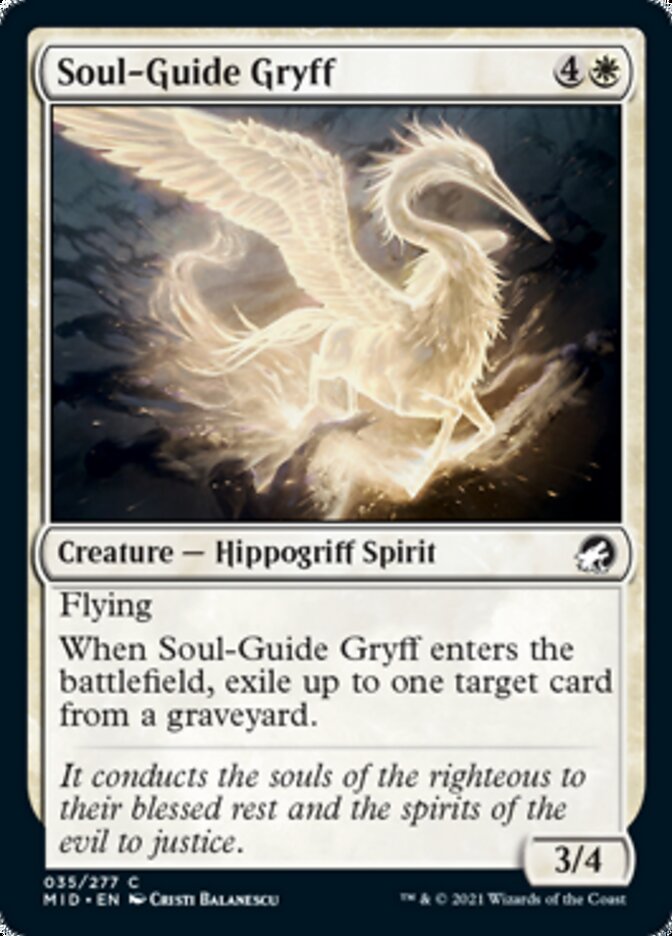 Soul-Guide Gryff [Innistrad: Midnight Hunt] | Mindsight Gaming