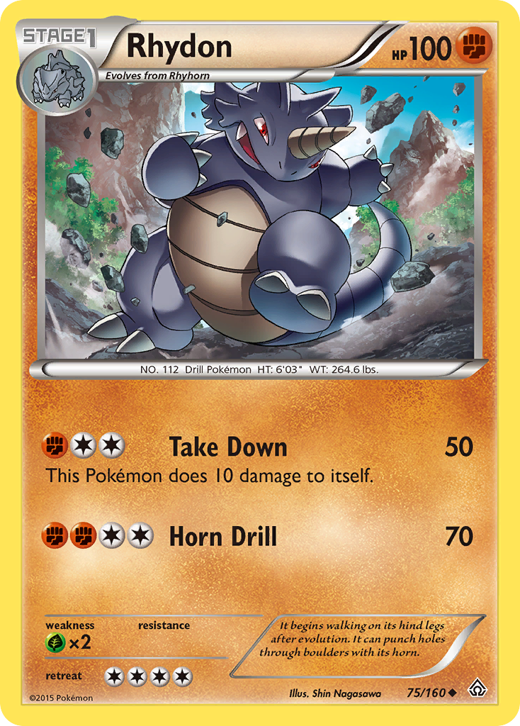 Rhydon (75/160) [XY: Primal Clash] | Mindsight Gaming