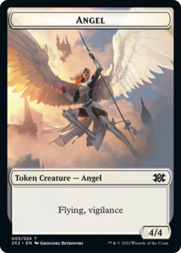 Elemental // Angel Double-sided Token [Double Masters 2022 Tokens] | Mindsight Gaming