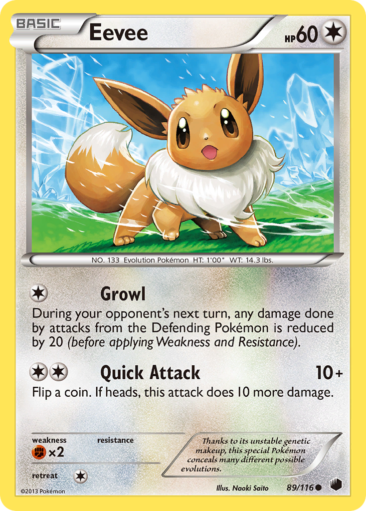 Eevee (89/116) [Black & White: Plasma Freeze] | Mindsight Gaming