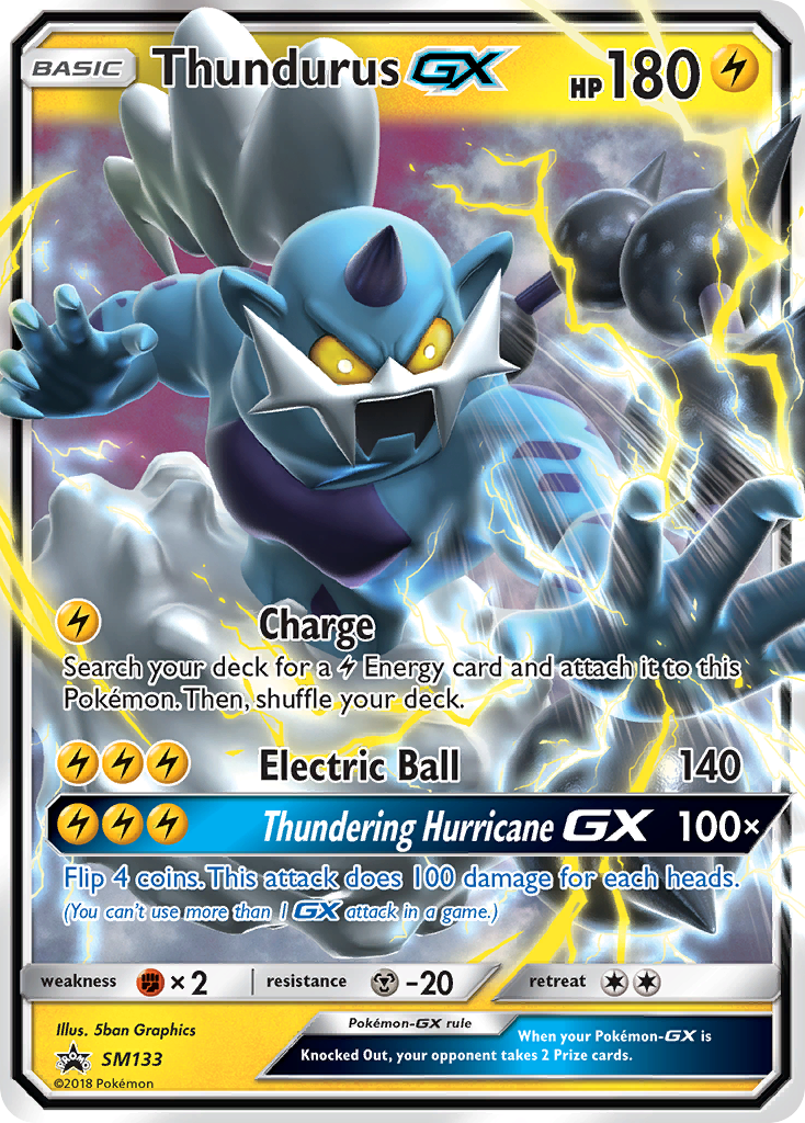 Thundurus GX (SM133) [Sun & Moon: Black Star Promos] | Mindsight Gaming