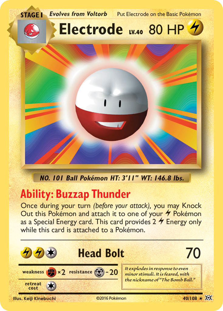 Electrode (40/108) [XY: Evolutions] | Mindsight Gaming