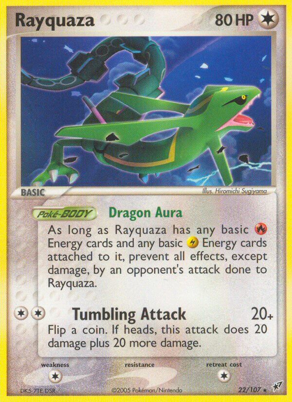 Rayquaza (22/107) (Theme Deck Exclusive) [EX: Deoxys] | Mindsight Gaming