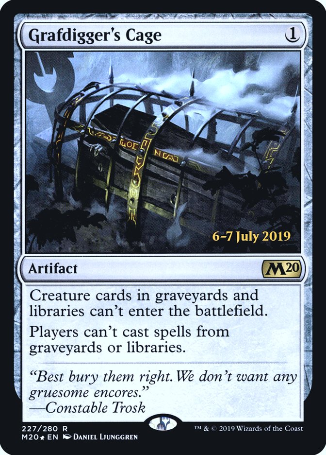 Grafdigger's Cage  [Core Set 2020 Prerelease Promos] | Mindsight Gaming