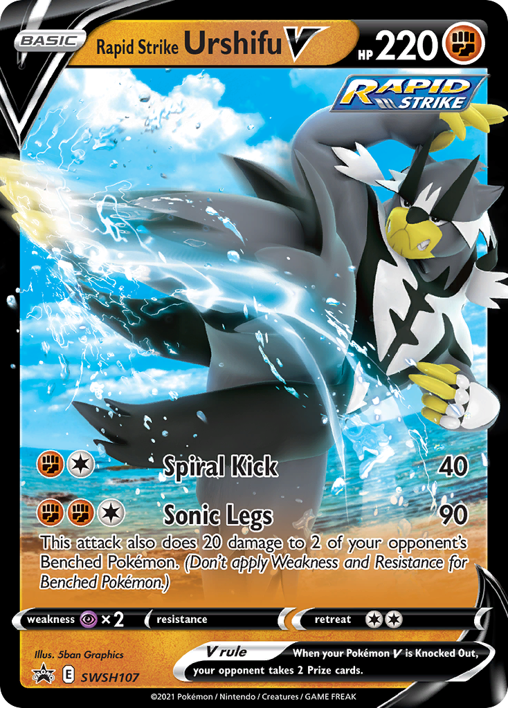 Rapid Strike Urshifu V (SWSH107) [Sword & Shield: Black Star Promos] | Mindsight Gaming