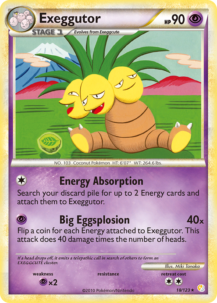 Exeggutor (18/123) [HeartGold & SoulSilver: Base Set] | Mindsight Gaming