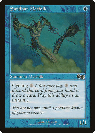 Sandbar Merfolk [Urza's Saga] | Mindsight Gaming