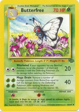 Butterfree (33/64) [Jungle Unlimited] | Mindsight Gaming