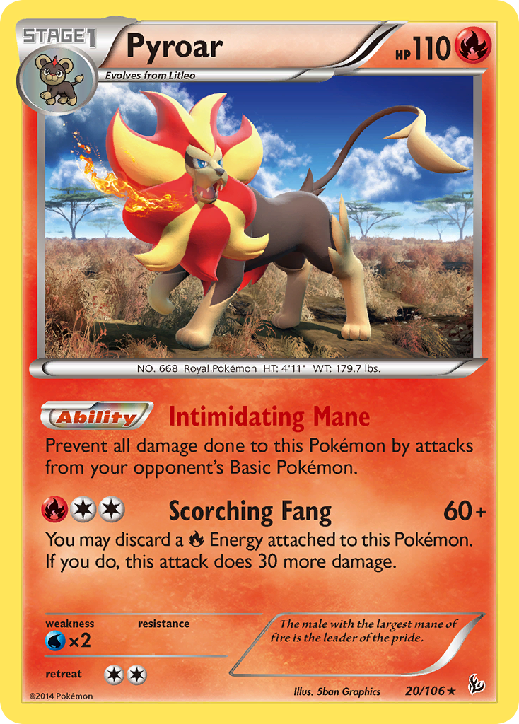 Pyroar (20/106) [XY: Flashfire] | Mindsight Gaming