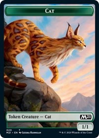 Cat (020) // Dog Double-sided Token [Core Set 2021 Tokens] | Mindsight Gaming