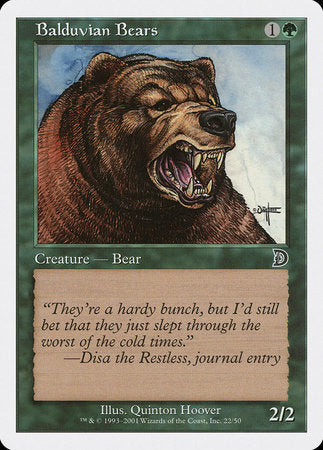 Balduvian Bears [Deckmasters] | Mindsight Gaming