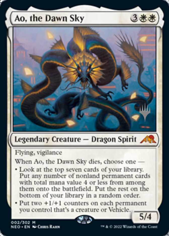 Ao, the Dawn Sky (Promo Pack) [Kamigawa: Neon Dynasty Promos] | Mindsight Gaming