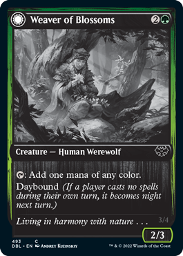 Weaver of Blossoms // Blossom-Clad Werewolf [Innistrad: Double Feature] | Mindsight Gaming