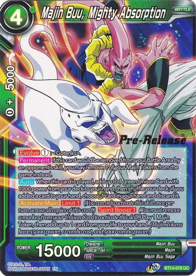 Majin Buu, Mighty Absorption (BT14-078) [Cross Spirits Prerelease Promos] | Mindsight Gaming