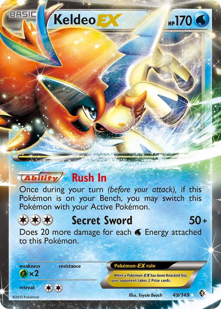 Keldeo EX (49/149) [Black & White: Boundaries Crossed] | Mindsight Gaming