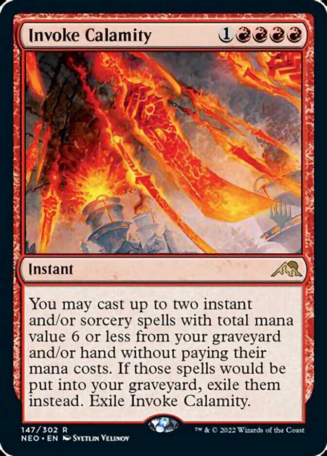 Invoke Calamity (Promo Pack) [Kamigawa: Neon Dynasty Promos] | Mindsight Gaming