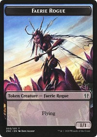 Faerie Rogue // Germ Double-sided Token [Commander: Zendikar Rising Tokens] | Mindsight Gaming