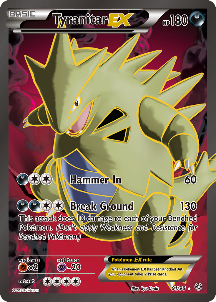 Tyranitar EX (91/98) [XY: Ancient Origins] | Mindsight Gaming