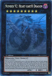 Number 92: Heart-eartH Dragon [CBLZ-EN045] Ghost Rare | Mindsight Gaming