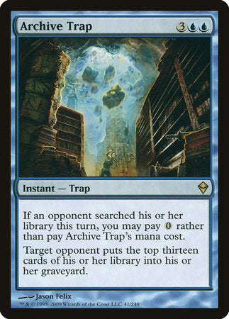 Archive Trap [Zendikar] | Mindsight Gaming