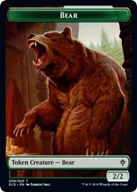 Bear // Food (16) Double-sided Token [Throne of Eldraine Tokens] | Mindsight Gaming