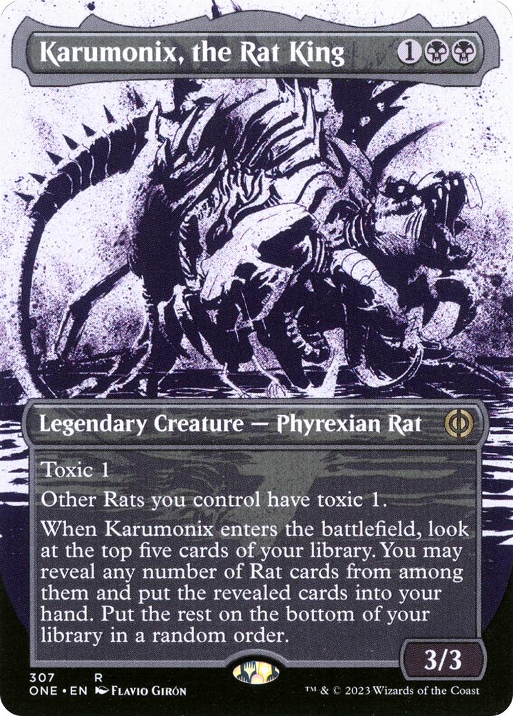 Karumonix, the Rat King (Borderless Ichor) [Phyrexia: All Will Be One] | Mindsight Gaming