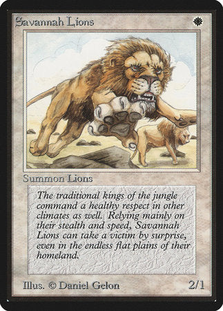 Savannah Lions [Limited Edition Beta] | Mindsight Gaming