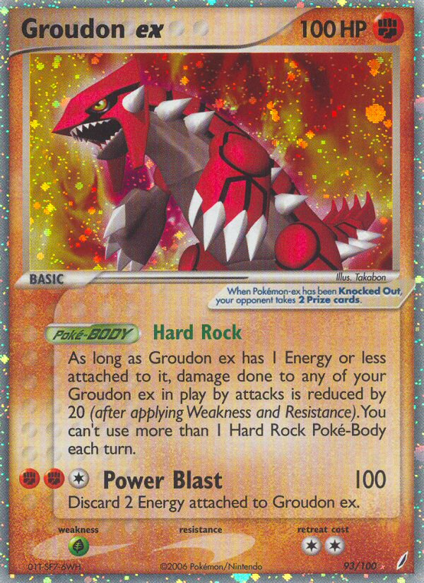 Groudon ex (93/100) [EX: Crystal Guardians] | Mindsight Gaming