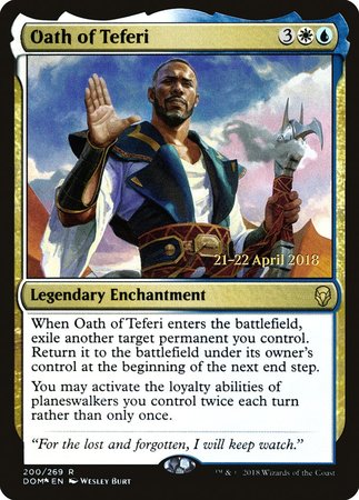 Oath of Teferi [Dominaria Promos] | Mindsight Gaming