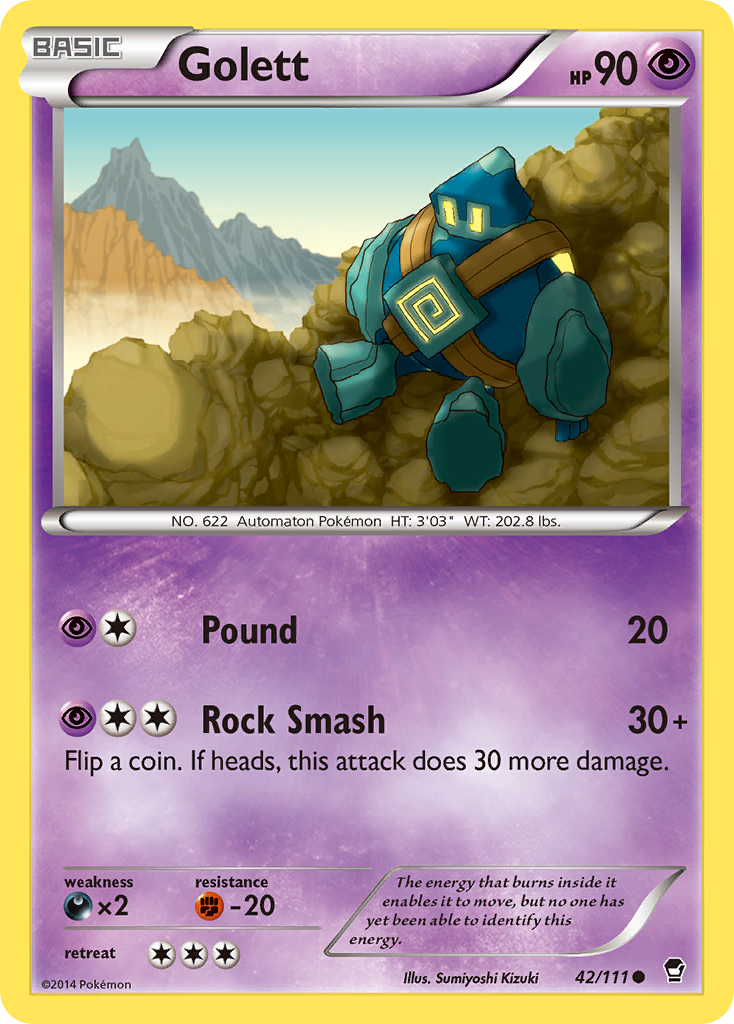 Golett (42/111) [XY: Furious Fists] | Mindsight Gaming