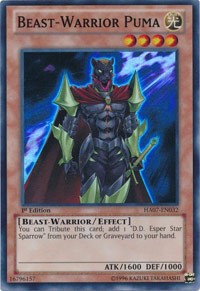 Beast-Warrior Puma [HA07-EN032] Super Rare | Mindsight Gaming