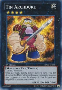 Tin Archduke [HA07-EN060] Secret Rare | Mindsight Gaming