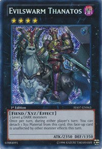 Evilswarm Thanatos [HA07-EN063] Secret Rare | Mindsight Gaming