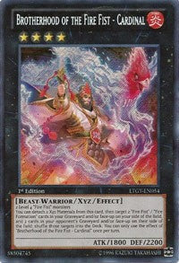 Brotherhood of the Fire Fist - Cardinal [LTGY-EN054] Secret Rare | Mindsight Gaming