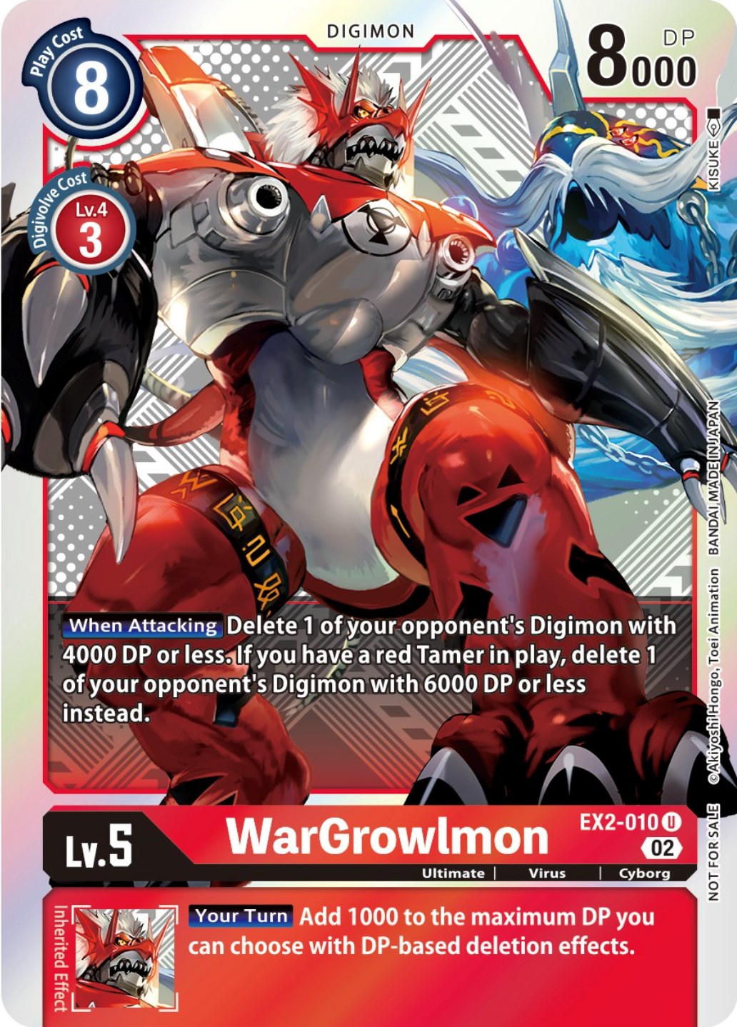 WarGrowlmon [EX2-010] (Xros Encounter Pre-Release) [Digital Hazard Promos] | Mindsight Gaming