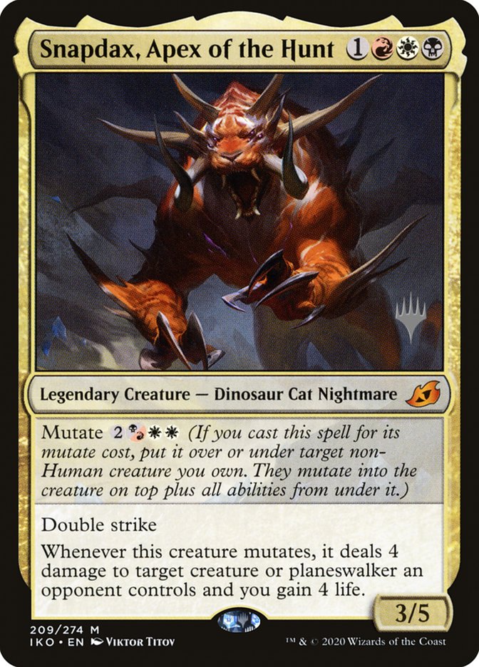 Snapdax, Apex of the Hunt (Promo Pack) [Ikoria: Lair of Behemoths Promos] | Mindsight Gaming