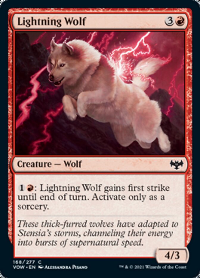 Lightning Wolf [Innistrad: Crimson Vow] | Mindsight Gaming