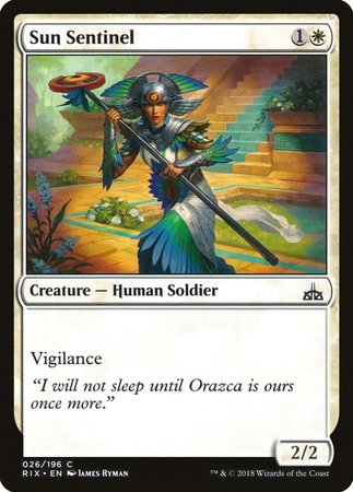 Sun Sentinel [Rivals of Ixalan] | Mindsight Gaming