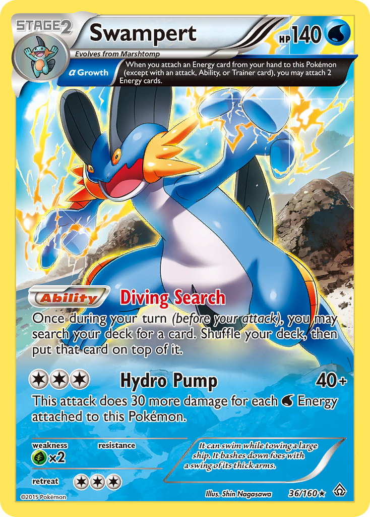 Swampert (36/160) [XY: Primal Clash] | Mindsight Gaming